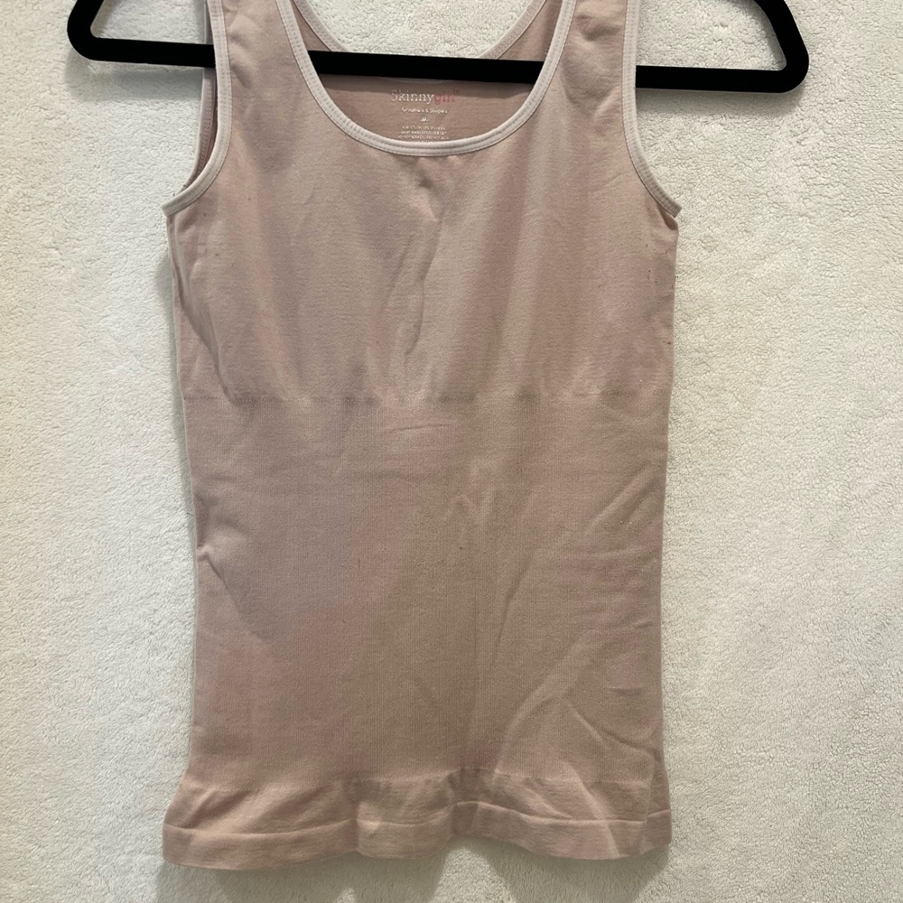 Skinnygirl Smoother & Shapers Beige Stretch Tank